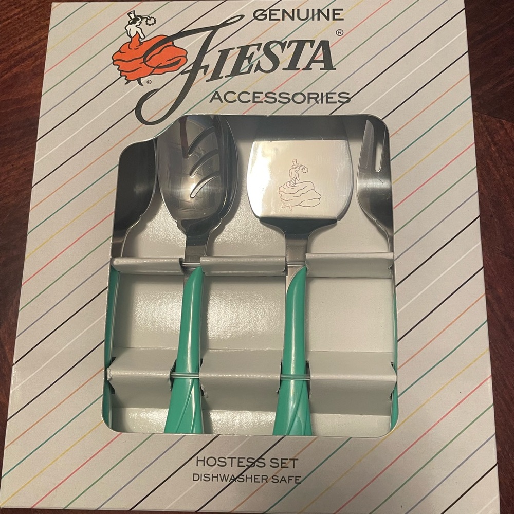 Fiesta Hostess Set NIB Retired Seamist